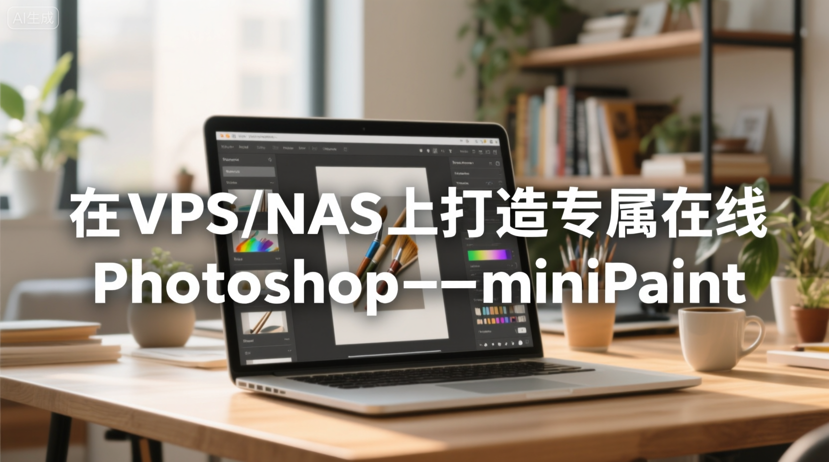 在VPS或者飞牛云NAS上用Docker搭建一个开源在线图像编辑器-miniPaint